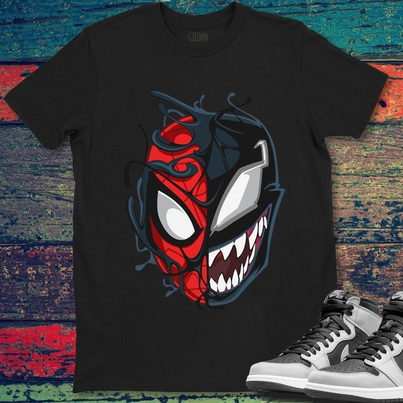 Marvel Spider-Man Maximum Venom Spider-Man Big Face Unisex Gift T-Shirt - Picture 1 of 2